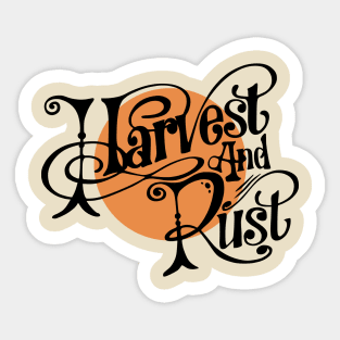 Harvest & Rust logo Sticker